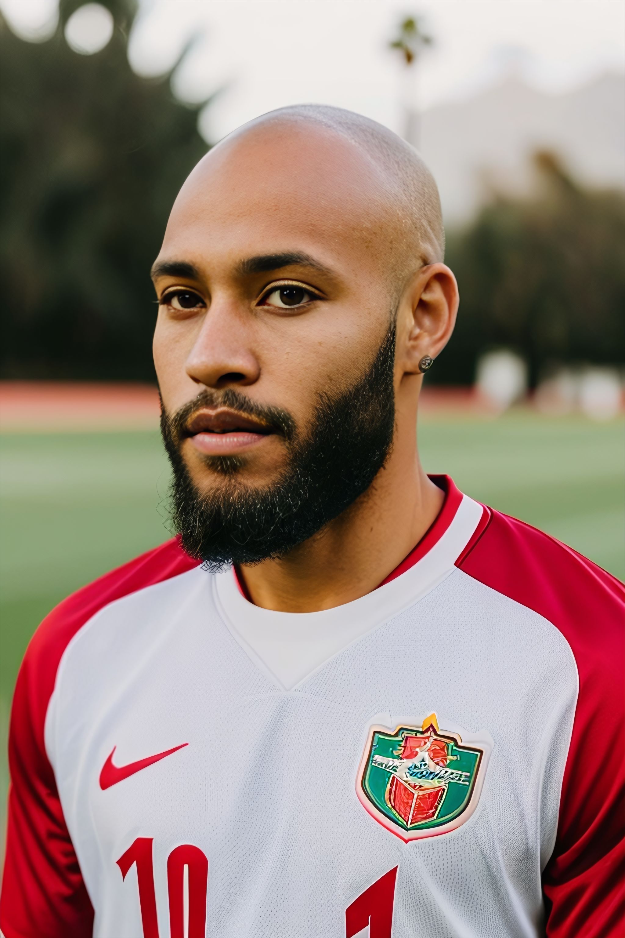 Portrait generated with Stable Diffusion.